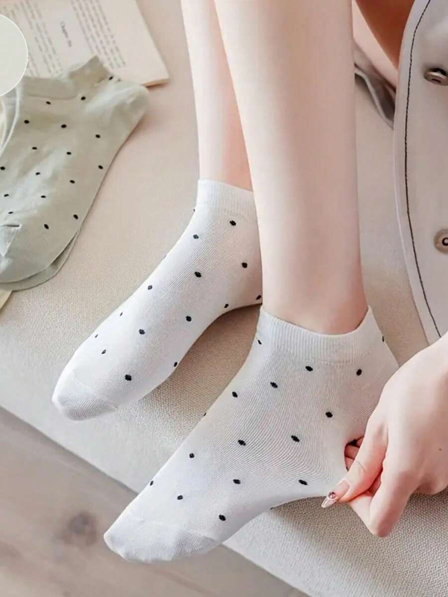 Kit 3 Pares Meia De Poá Preta e Branca Cano Curto Soquete Algodão Conforto Moda Unissex