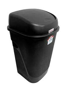 Bote Para Basura Balancín, Mediano, Capacidad 23LT, Resistente y Duradero, 29 * 30 * 51.5 cm - Negro - Ver 3