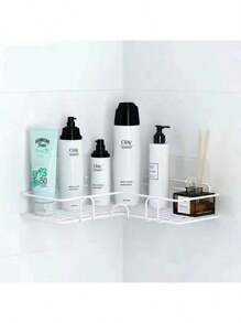 1pc Bathroom Shelf, Shower Caddy Rack, Bathroom Kitchen No Punching Triangle Storage Rack,Punch-Free Bathroom Storage Rack, Kitchen Storage Utensils, Room Decorations, Can Be Used To Store Cleaning Brushes, Cleaning Cloths, Cleaning Agents, Etc., Suitable For Kitchens, Restaurants, Parties, Gatherings, Gifts For Friends, Family Gifts, Christmas Decoration Gifts., Home Decoration, Christmas Gifts, Home Gifts, Room Decoration