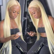 30Inch 40Inch 13x4 613 Straight Wigs 613 Honey Blonde Lace Front Human Hair Wigs 200 Density 13x4 Brazilian 13x6 613 Color Lace Frontal Wigs For Women - S613 - 查看 6