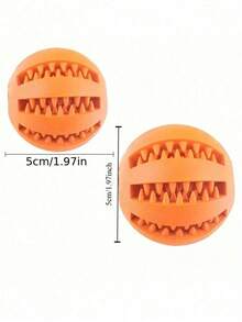 1/2个装防咬狗零食球分配器 - 益智喂食器，缓解狗狗无聊，适合幼犬出牙期和脑力训练，爱狗人士的理想之选