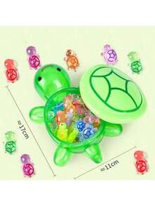 1pc/16pcs/30pcs/60pcs Colorful Glow-In-The-Dark Turtle Figurines (Requires UV Light Absorption), Suitable As Home Decor On Desks, Windowsills, Party Decorations To Create A Joyful Atmosphere, Great Gift For Turtle Lovers And Birthdays (Turtle Shell Does Not Glow)