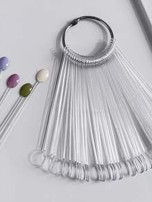 1 件装美甲扇形展示收纳架重型金属收纳架，适用于凝胶抛光、美甲装饰 - 坚固的结构节省空间的台面或零售店装饰 - 沙龙和家庭使用 - 彩色 - 查看 8