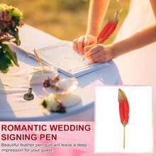 Długopis z piórem do rękodzieła świątecznego, różne kolory, prezent świąteczny, świąteczna pamiątka