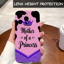 1PC Phone Gehäuse, Kühe-Druck-Prinzessin-Mama, stilvolle Handy-Gehäuse, Handy-Dekoration, voller Objektivschutz, kreative kleine Geschenke, lustige Geschenke für Jungen und Mädchen, handy hüllen - Schwarz - Übersicht 3