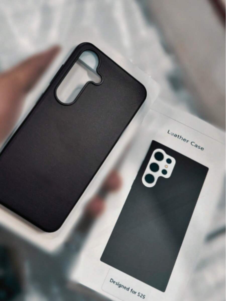 Induction Leather Case Compatible With S23 S24 S25 Plus And Ultra - màu đen - Xem 1