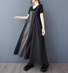 Women Long Dresses - 黑色 - 查看 3
