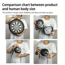 6 件/12 件粘球飞镖盘套装，室内户外玩具，亲子互动，生日礼物，派对游戏用品 - 彩色 - 查看 4