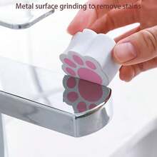 5pcs.10pcs.Remove Dirt Without Leaving A Mark. Clean The Bathroom Glass With Cat's Paw MirrorGlass Mirror Faucet Descaling Cleaning Sponge MagicForce Wiping