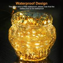 48 Pack Fairy Lights Battery Operated [3 Modes], 7ft 20 Led Twinkle Lights String Lights Waterproof Bulk Small Mini Silver Wire For Christmas Mason Jars Wedding Table Centerpiece (Warm White) - Warm white light - View 2