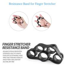 Kit de Entrenamiento de Fuerza de Agarre (Paquete de 8), Entrenador de Entrenamiento de Antebrazo Ajustable, Fortalecedor de Agarre De Mano con Bolsa de Transporte, Ejercitador de Fuerza de Dedos, Estirador de Dedos, Anillo de Agarre y Bola de Agarre para Aliviar el EstréS para Atletas - Negro - Ver 6