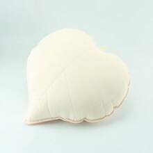 Cuscino a forma di foglia, cuscino carino, cuscino a forma di pianta, cuscino a forma di foglia morbido, adatto per camera da letto, divano, soggiorno, decorazione per la casa (45 x 45 cm) - Bianco - Visualizzare 1