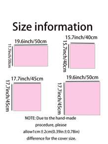 1入組提花織葉子印花枕頭套