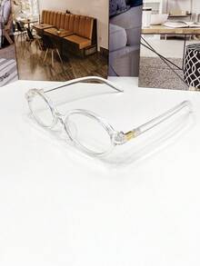Women's Eyeglasses Frame Luxury Oval Frame  Lens Fashion Europe - Clear - View 3