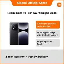 Redmi Note 14 Pro+ 5G (8GB+256GB / 12GB+512GB) – Snapdragon 7s Gen 3, 6.67" 1.5K CrystalRes AMOLED 120Hz, 200MP OIS Triple Camera, 120W HyperCharge, IP68 | AI-Enhanced Flagship With Pro-Grade Photography And Ultra-Fast Charging - UK Plug(220-240V) - View 7
