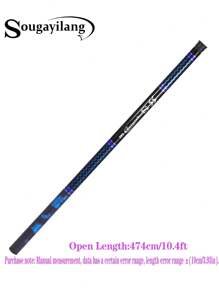 SOUGAYILANG Basic/Lightweight Portable Carbon Fiber Fishing Rod, Stream Rod, Short Section Rod - Blue - View 15
