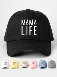 1 件户外刺绣“男孩爱妈妈”可调节棒球帽，防晒休闲帽适合春季、秋季、旅行、海滩、男士、女士、青年、情人节、Y2K 风格 - 刺繡 - 查看 14