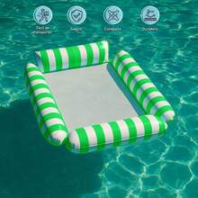 EstiloBluelander Set De 2 Hamacas Inflables Para Alberca 103X103 Cm, Flotador Para Adultos En PVC Con Malla De Nailon, Soporta Hasta 100 Kg, Incluye Bomba De Aire, Ideal Para Relajarse En PiscinaVersióN Mejorada