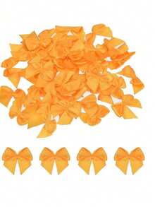 100Pcs Mini Ribbon Bow 1" Mini Fabric Satin Ribbon Flower Bows For Craft DIY Sewing Wedding Birthday Party - Multicolor - View 22