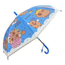 Automatic Lightweight Children's Umbrella With Whistle And Capybara Design - 深藍色 - 查看 1