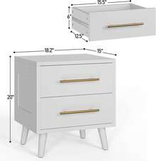 Storage Drawers - White - View 4