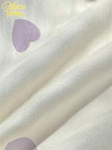 1pc Cute Polyester Heart Pattern Single Duvet Cover, Suitable For Student Dormitory, Multi-Color - Multicolor - View 8