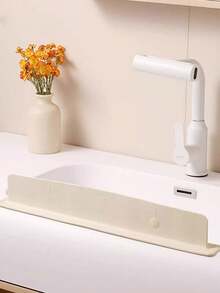 Silicone Sink Splash Guard With Suction Cups, For Kitchen To Prevent Water Splashing On Clothes. Kitchen Supplies, Bathroom Supplies, Kitchen Essentials.