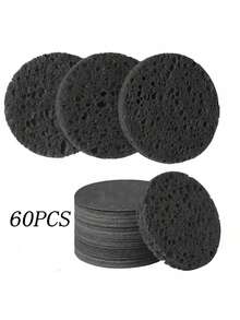 10/20/30/50/60/100 件 100% 天然压缩面部海绵，天然纤维素面部海绵，用于清洁、去角质、洗脸、卸妆和 SPA 使用 - 女士旅行护肤必需品，可重复使用的化妆海绵，配有透明塑料海绵储物罐，适合家庭和旅行 - 彩色 - 查看 12