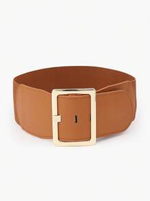 1 件装饰性弹性腰带 - 駝色 - 查看 2