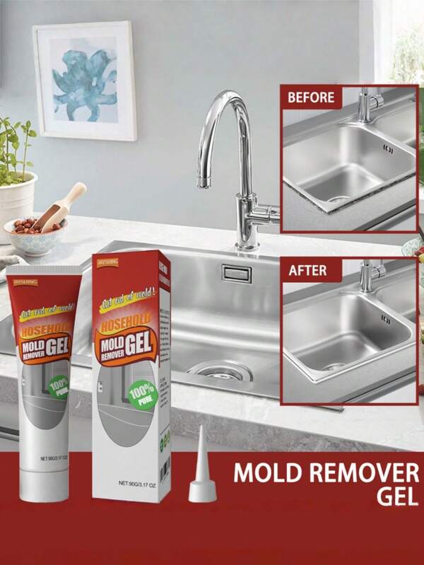 JAYSUING Limpiador doméstico, gel de limpieza de manchas de sellado para refrigerador y lavadora, gel de eliminación de manchas multifuncional, adecuado para manchas de sellado de fregadero, bañera, inodoro, limpieza de manchas de baño/cocina, utilizado para eliminar la suciedad difícil en el sellado de la bañera