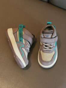 Back To School Children's Shoes, 2025 Spring & Autumn New High-Top Casual Shoes For Toddler Boys, Soft Bottom Baby Walking Shoes