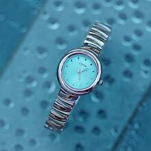 1pc CILOA Petite Elegant Small Dial Luxury Stainless Steel Strap Women's Waterproof Quartz Watch