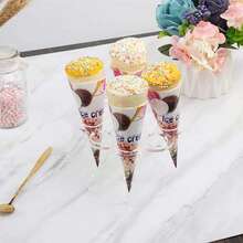 亚克力冰淇淋蛋筒展示架、华夫蛋筒架、纸杯蛋糕架，适用于生日派对、婚礼、自助餐、餐饮用品 - 無色 - 查看 6