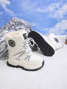 Dziecięce buty śnieżne, zimowe, ciepłe, wodoodporne, dla dziewczynek i chłopców, buty outdoorowe antypoślizgowe