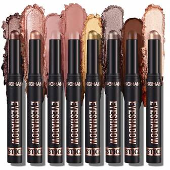  LANGMANNI 8 Colors Eyeshadow Stick Set Matte Professional Bright-Colored Contouring And Highlight Eyeshadow Stick, Cream Waterproof Long Lasting High Pigmented Eye Shadow.