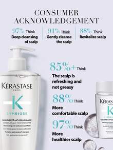 Kérastase KERASTASE SYMBIOSE BAIN PURETE ANTI-PELLICULAIRE 洗发水 500ml / 保湿去屑无硫酸盐洗发水，适用于易生头屑的头发和头皮。清洁并滋润头皮和头发 | 适用于易生头屑的头皮 | 无硫酸盐 | 蕴含吡啶硫酮锌 - 500ml - 查看 2