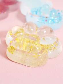 1PC Transparent Glitter Soft Cat Paw Squeeze Toy,Stress Relief And Fun, Great Party Favors And Birthday Gifts For All Ages, Pink For Girls,Blue For Boys,Portable Fidget Squeeze Toy For Your Desk And On The Go, Ideal Holiday Gift, Small Gift Ornament, Cute And Fun, Christmas Gift, Party Favor, Gift Bag Filler, Classroom Prize - Multicolor - View 12