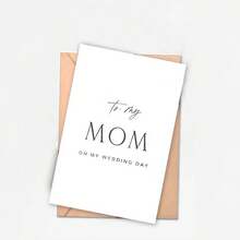 Wedding Day Thank You Card For Parents, Appreciation Gift For Parents, Parents Memorial Gift, With Envelope - Multicolor - View 9
