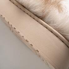 1 Paar Damen Einfarbige Flauschige Hausschuhe, elegant, süß, unisex, lässiger Stoff Plüsch für Zuhause, Büro, Party, Feiertage, Herbst/Winter - Braun - Übersicht 4