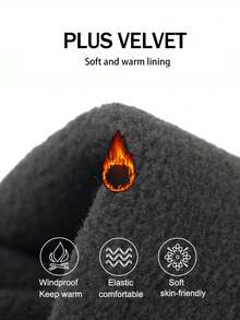 冬季触屏骑行手套，男女款户外时尚防滑硅胶防水保暖内衬拉链保暖手套 - 彩色 - 查看 7