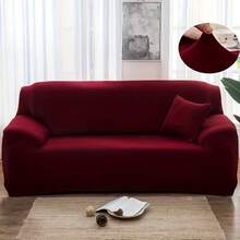 1pc Contemporary Stretch Sofa Slipcover Set – Elastic-Band Closure, Non-Slip T-Cushion Design – Machine Washable Milk Fiber Fabric – Polyester & Spandex Blend – Home & Office Furniture Protector,Home Decor,Sofa Slipcovers - Multicolor - View 16