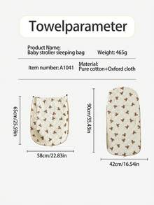 1 sac de dormit pentru cărucior pentru bebeluși, din pânză Oxford, husă caldă rezistentă la vânt, impermeabilă și respirabilă pentru toamnă/iarnă