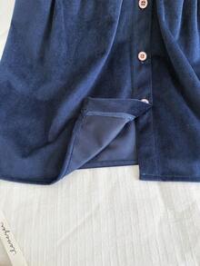 2 Pieces Girls Spring/Autumn Dress Set, Children's Fashionable Embroidered Shirt With Ruffled Vest & Long Sleeve Dress, Princess Style