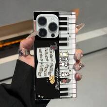 Funda Piano Animal New Cube con orificio grande y ángulo recto para móviles. Compatible con phone 16/15/14/13/12 Pro, 14, 15, 16 Plus y 12 Pro. Acabado brillante, anticaídas y protectora. Ideal para cumpleaños y otras ocasiones. - transparente - Ver 1