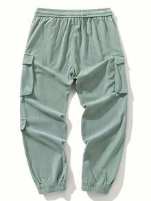 冬季秋冬男士加大码灯芯绒运动裤，舒适时尚，休闲裤适合日常穿着和购物、约会等户外活动。