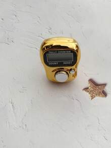 10个/1个/2个/3个便携式数字带计数器，新款金色和银色，紧凑耐用，即用型计数器，适用于户外计数、学习计数、祈祷道具、仓库货物计数神器、减压神器、节日礼物，可调节。 - 彩色 - 查看 5