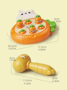 Children's Educational Whack-A-Mole Toy: Easter Bunny, Interactive Early Learning Game Suitable For Boys And Girls Over 3 Years Old, Great Gift For Christmas, Easter And Birthday