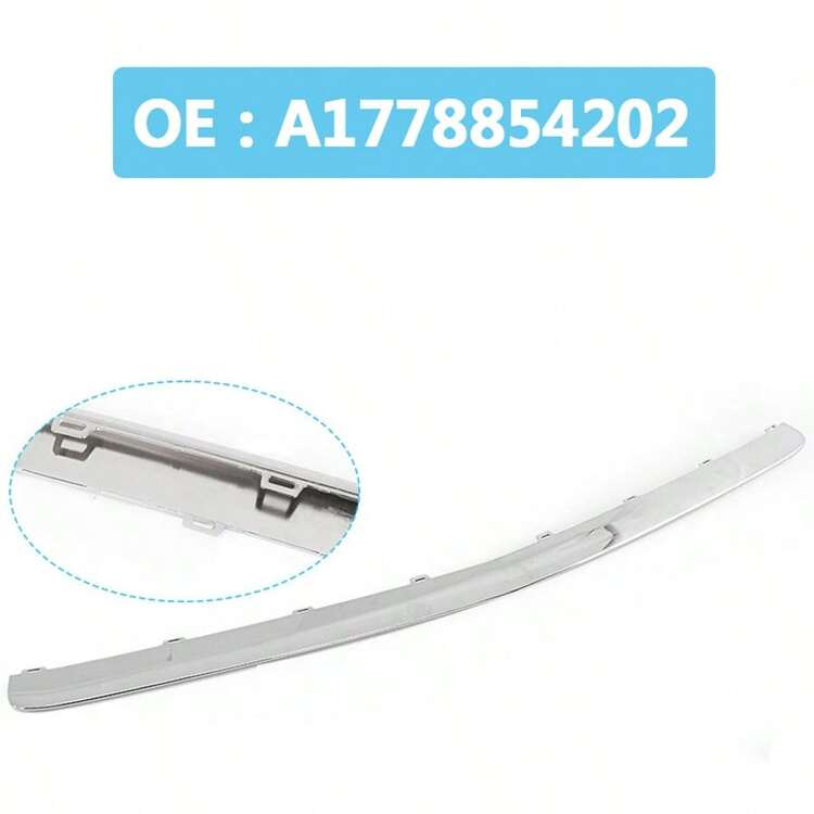 FRONT BUMPER BLACK SPLITTER TRIM - 銀色 - 查看 7