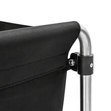 YIYIBYUS 87x52x78cm Commercial Laundry Cart, Black Laundry Cart With Wheels, Folding Laundry Cart - Black - View 4