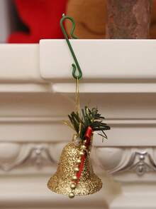 50/100 pièces Crochet de décoration de Noël, accessoires quotidiens de Noël, petit crochet pendentif, outil pendentif, parfait pour les décorations de fêtes, les ornements festifs, la décoration de scène, la décoration de festivals, la décoration de chambre, la décoration de maison, la décoration de bureaux, la décoration de fête à thème, la décoration de Noël d'hiver